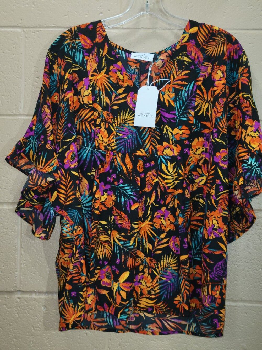 New Emily Wonder Ruffle Sleeve Blouse